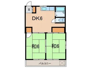 アリマスカイハイツ【2階】の間取り