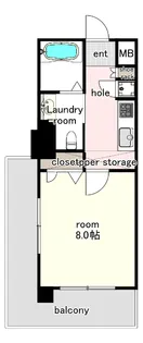 No.70 HARBOR SOUTH TOWER【19階】の間取り