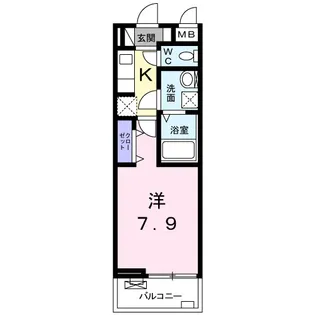 クレセント【3階】の間取り