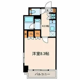 フロントコート錦糸町【4階】の間取り