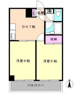 サンライズ末広I【3階】の間取り