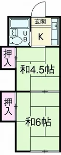 ハイツ秀峰【2階】の間取り