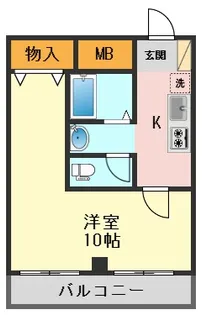 レジデンスGENSEI【4階】の間取り