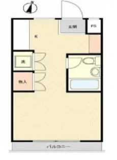 キャッスルマンション小田急相模原B号館【1階】の間取り