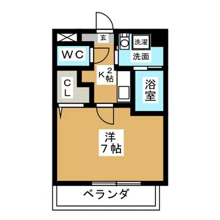 アルトラーデ瀬戸口【3階】の間取り