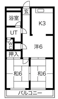 コーポソアラ北【3階】の間取り