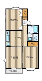 グローリィAOKI【1階】の間取り
