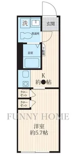 ザレジデンス三軒茶屋【2階】の間取り