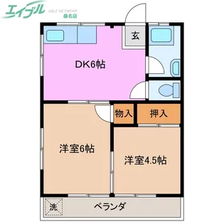 グリーンハイツ(桑名東方)【1階】の間取り
