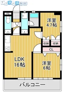 文京日鉄シャトウ【7階】の間取り