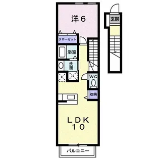 パークハイグランドV【2階】の間取り