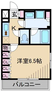 ルーブル武蔵中原参番館【2階】の間取り