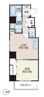レガルテ外苑東【5階】の間取り