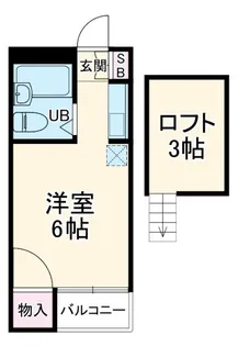 アップルハウス三ツ沢南町【2階】の間取り