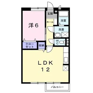 ヒルズ・シャルマンA【1階】の間取り