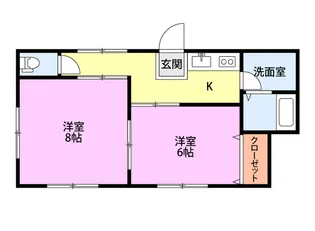 コーポアイム【1階】の間取り