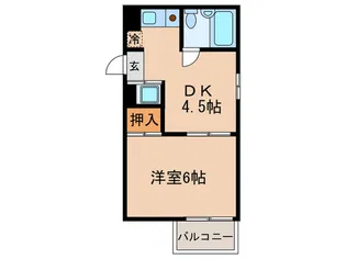 レキシントンミワ【3階】の間取り