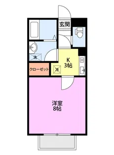 グランメールII【1階】の間取り