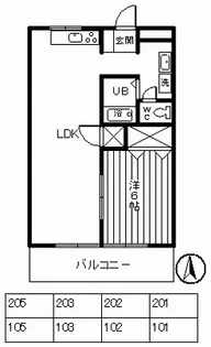 メゾンブルーム【1階】の間取り