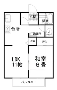 ウィン富士A【1階】の間取り