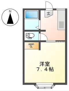MTハイツ北山【1階】の間取り
