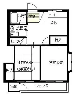 コーポ斉藤【1階】の間取り