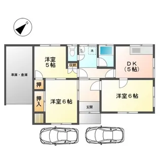 岡山県岡山市南区藤田【一戸建】の間取り