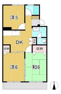 ハイツことぶき【4階】の間取り