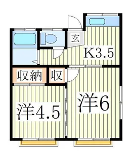 小美弥荘【2階】の間取り