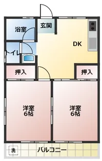 恵ハイツ【2階】の間取り