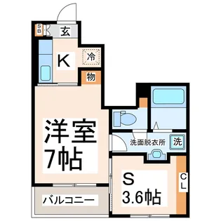 Verde Collina【1階】の間取り
