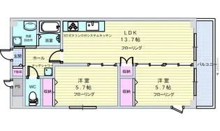 ファイブコート向丘【3階】の間取り