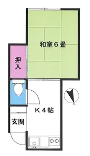 滝野川2丁目アパート【2階】の間取り