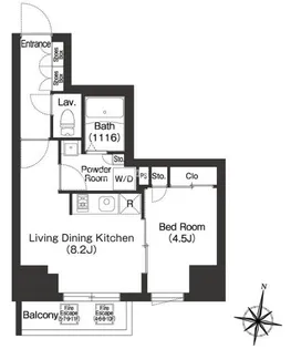 東京都渋谷区広尾5【マンション】の間取り