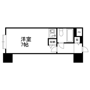 ダイアパレス大通第2【10階】の間取り