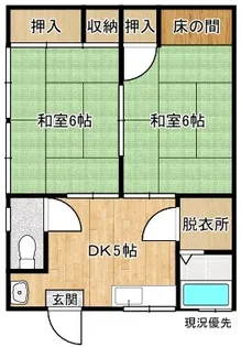 田中アパート【2階】の間取り