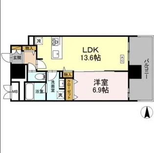 THE RejuvePort KISARAZU【11階】の間取り