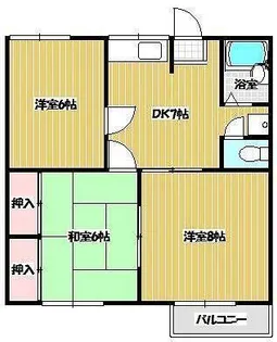サニーコーポ【1階】の間取り