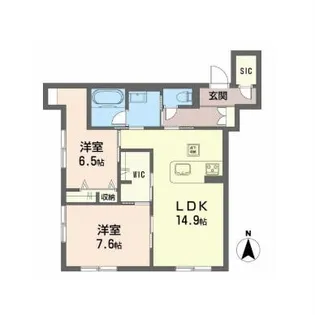 シャーメゾンDreamio【1階】の間取り