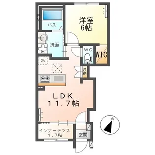 クラシア A【1階】の間取り