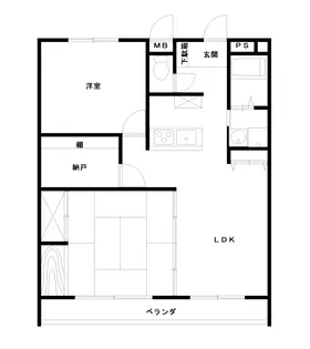 グランデール駅西【4階】の間取り