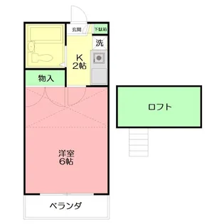 神奈川県藤沢市辻堂東海岸1【アパート】の間取り