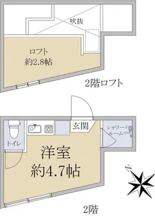 アーバンプレイス松庵【2階】の間取り