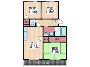 メゾン渡辺【2階】の間取り