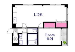 広島県広島市中区東白島町【マンション】の間取り
