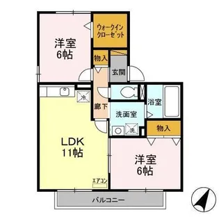 アベニューヴィラ I【1階】の間取り