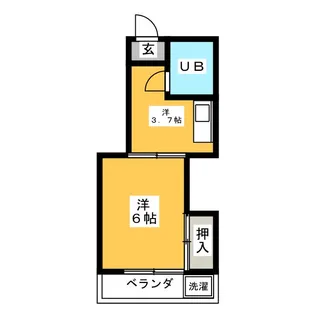 第2三菱荘【2階】の間取り