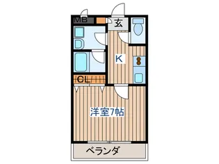 ボヌール・アン【2階】の間取り