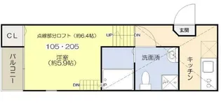 ゼウス【1階】の間取り