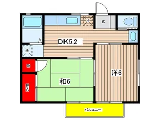 ハイツ小嶋【2階】の間取り